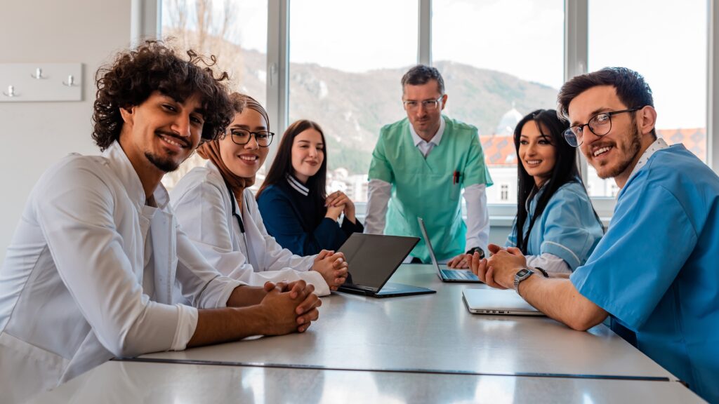 Group of medical students attending geriatrics ECHO session