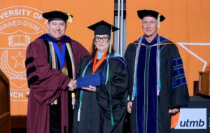 (Left to right) Dr. Glenn Fositer, Ms. Nina Partin-Godsey, and Dr. Robert Philpot