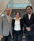 UNTHSC investigators Drs. Jamboor Vishwanatha and Damaris Javier, and UTHealth Houston investigator Dr. Toufeeq Syed