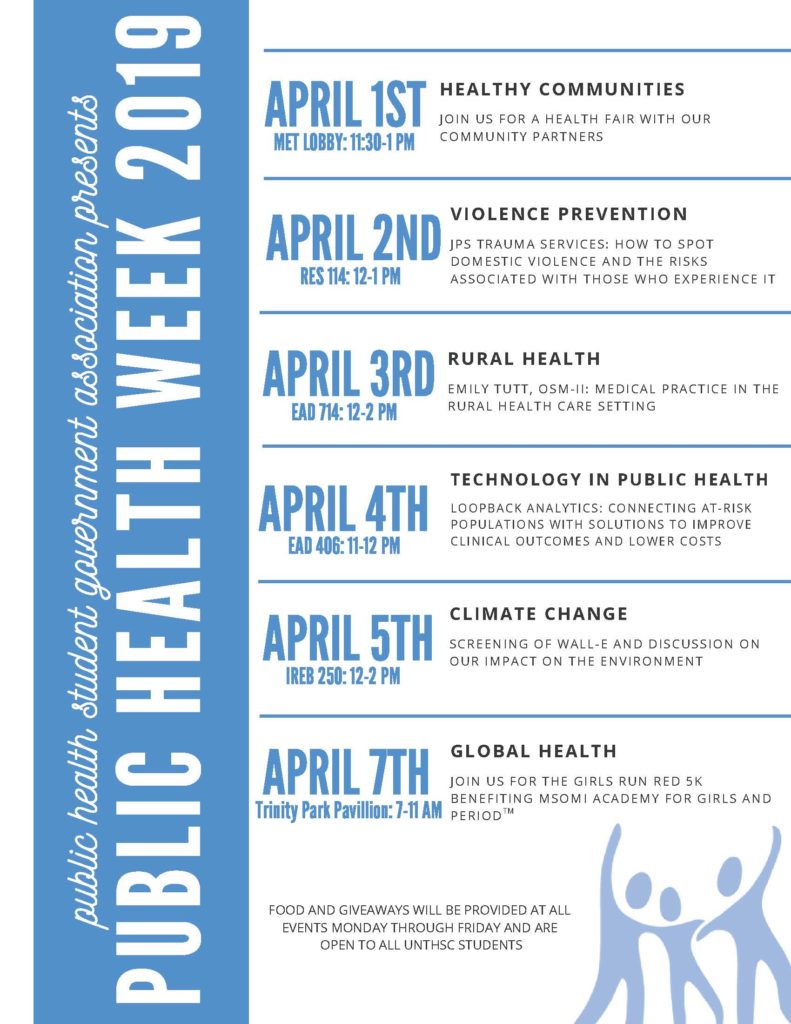 SPH prepares for National Public Health Week