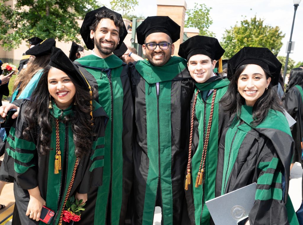 Commencement for students at HSC Fort Worth, Texas.