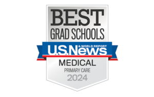 US News and World Reports logo - best grad school for medical primary care, 2024